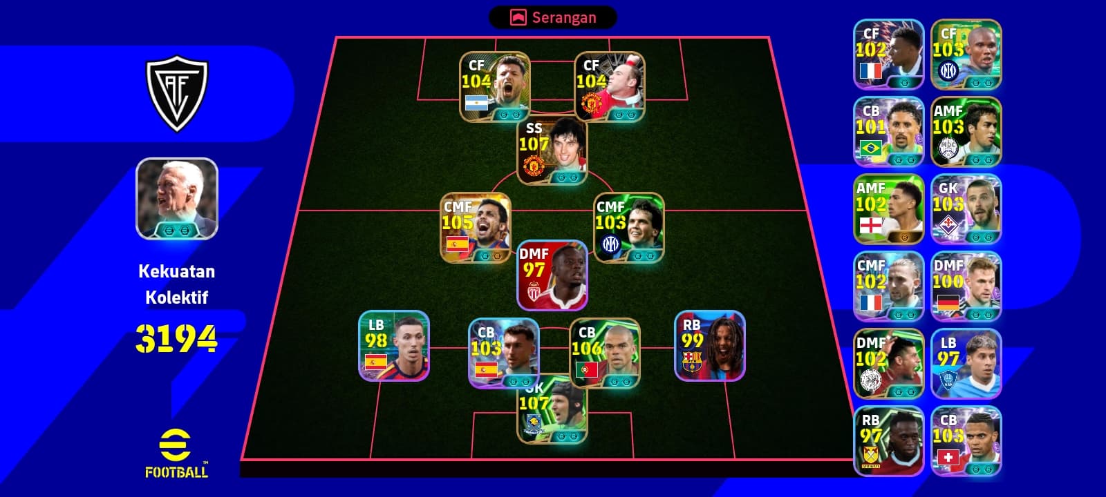 Akun eFootball 1jt